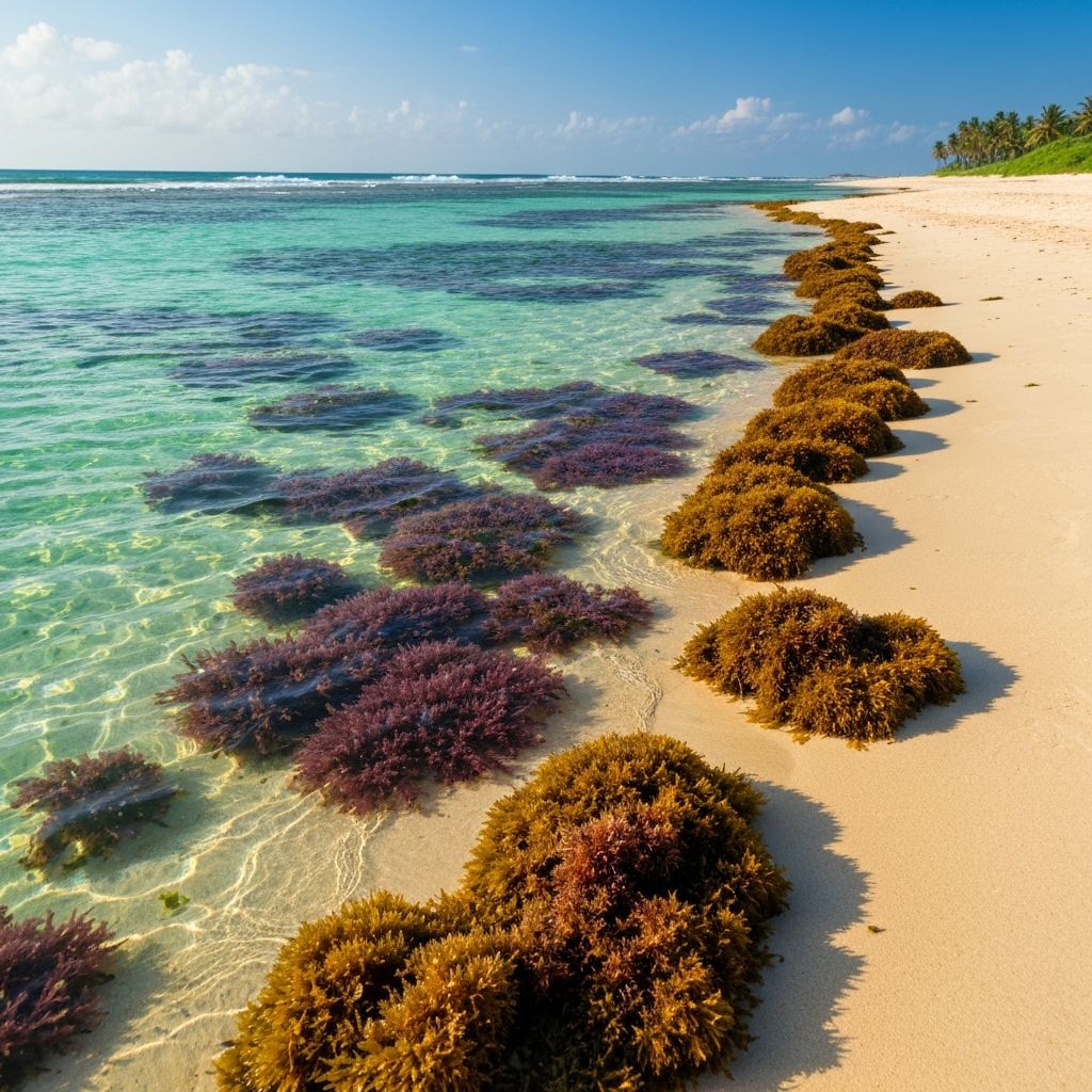 Marine seaweed and ocean plants